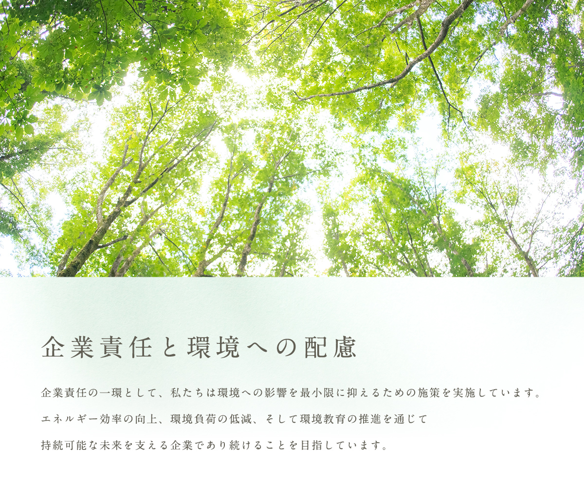 企業責任と環境への配慮